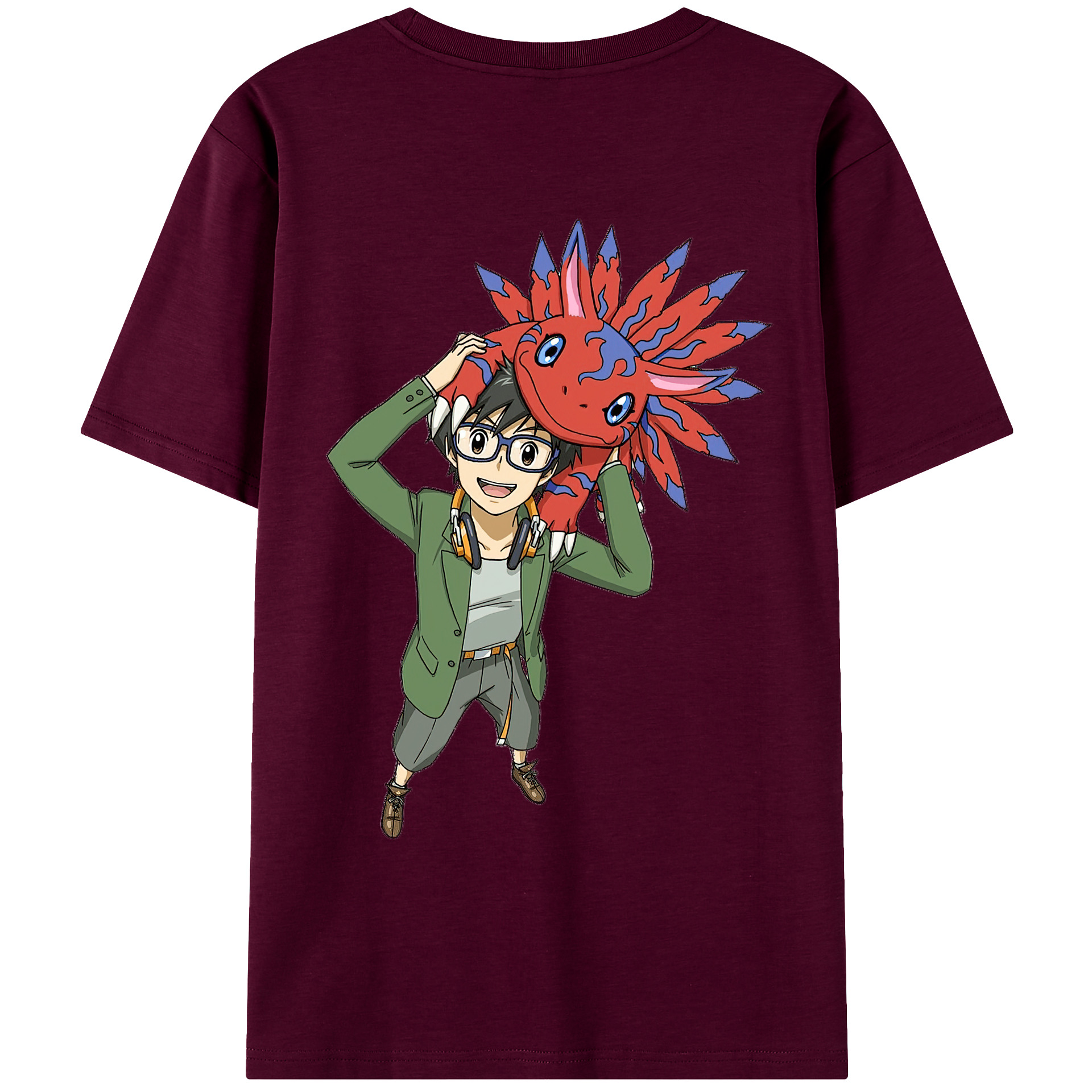 （画像用） Digimon デジタルモンスター/デジモン レディース半袖Tシャツ(バックプリント)